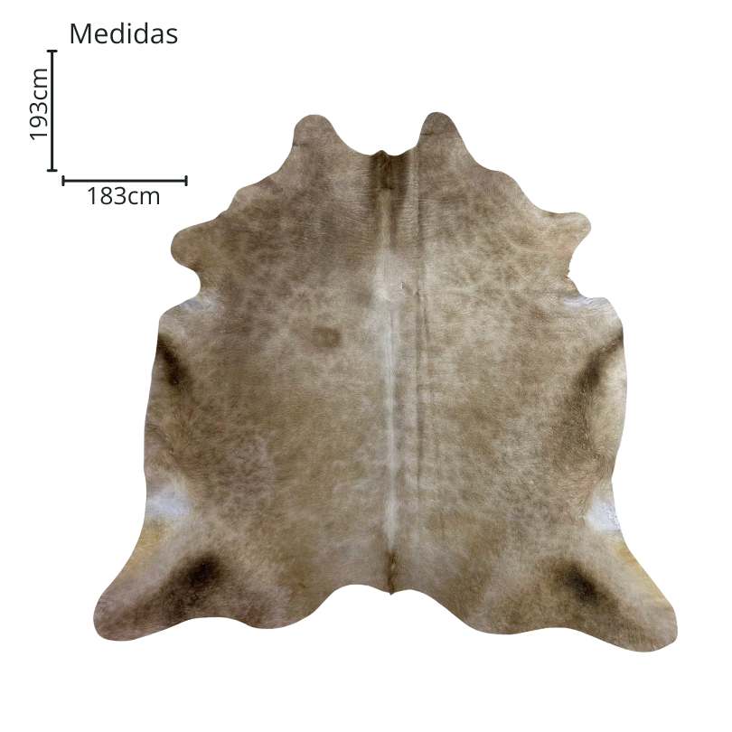 Tapete Bovino Natural Champagne I CH025 I 1,93 x 1,83m