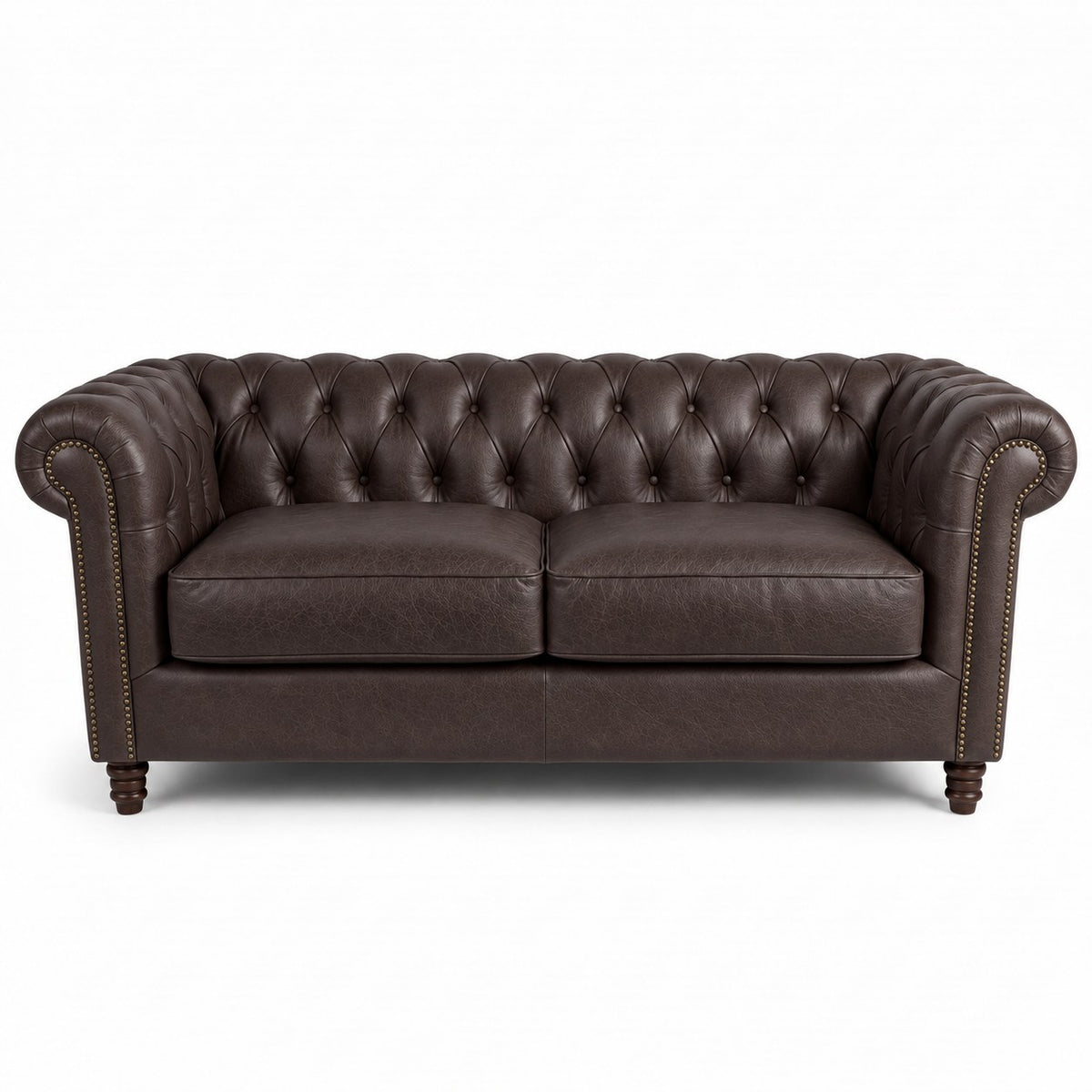Sofá Chesterfield Café de 2 lugares