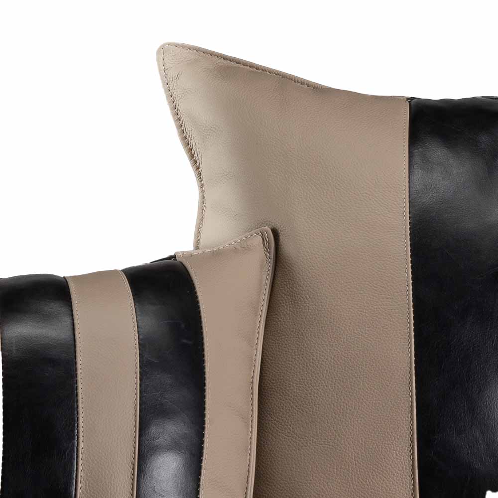 Conjunto com 02 Almofadas Magna em Couro Legítimo