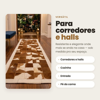 DECOURO · Passadeira de Couro Natural - P019 — Versatilidade