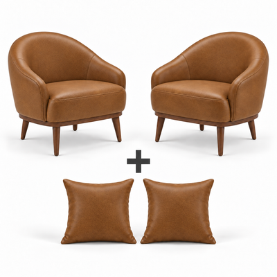 Conjunto 2 Poltronas + 2 Almofadas