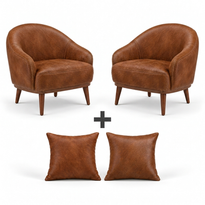 Conjunto 2 Poltronas + 2 Almofadas