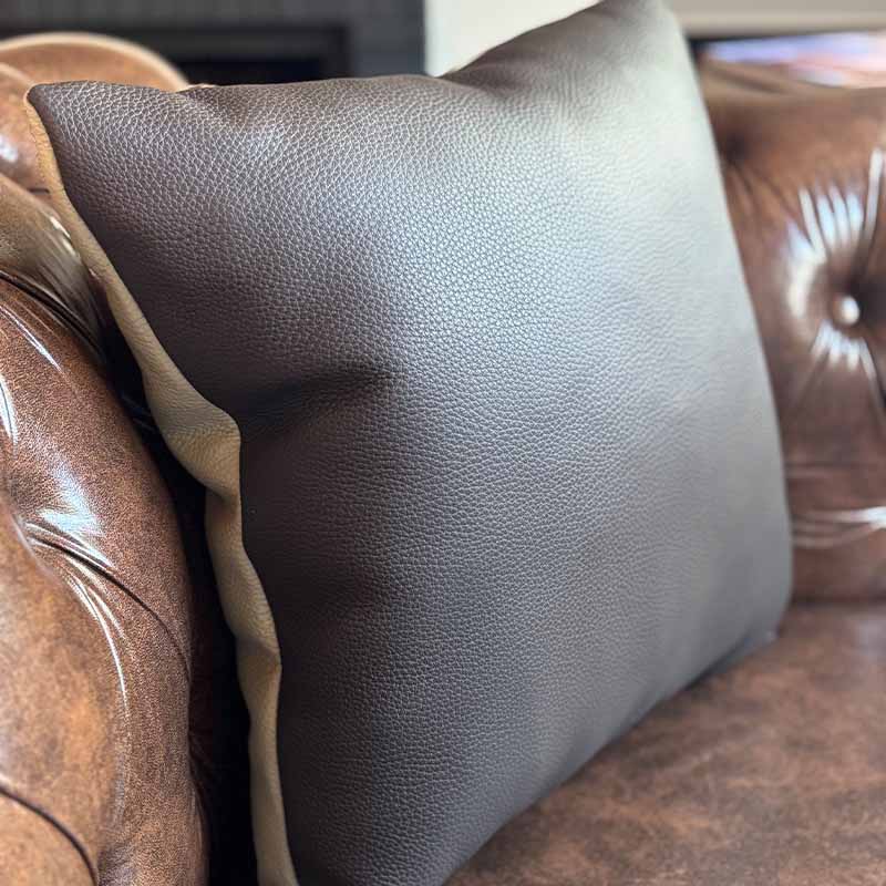 Almofada Dual com Duas Cores - Café e Off White