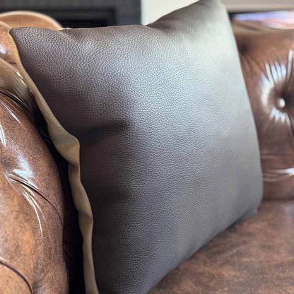 Almofada Dual com Duas Cores - Café e Off White