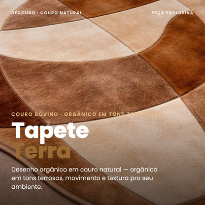 DECOURO · Tapete Terra Orgânico - Couro Legítimo — Hero