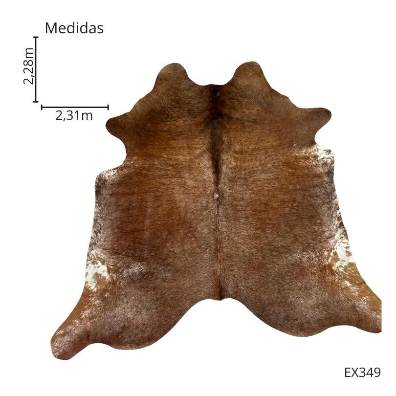Tapete Bovino Natural Exótico I EX349 I 2,28 x 2,31m