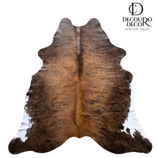 Tapete Bovino Natural Brazino Escuro I BZE674 I 1,88x1,82m