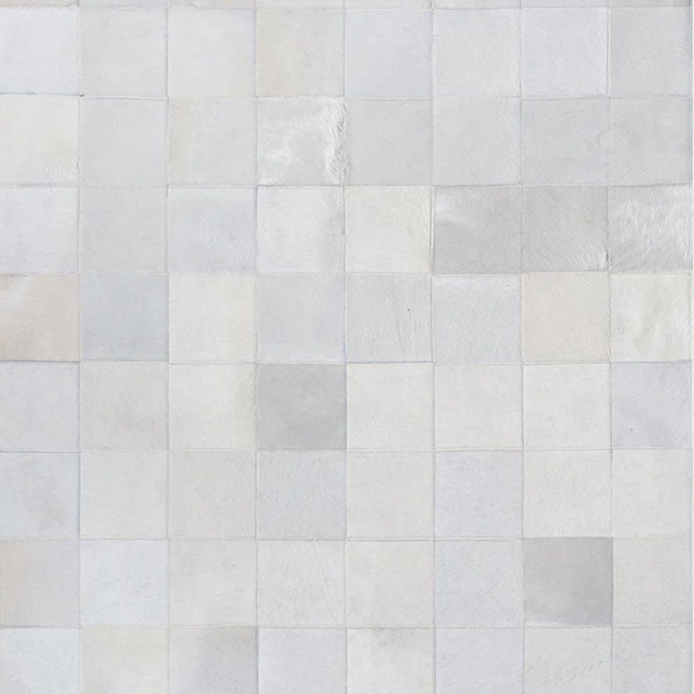Tapete Pure – Couro Legítimo - Módulo 20x20 cm — detalhe do acabamento artesanal