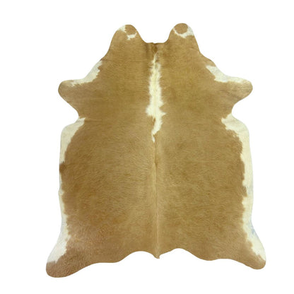 Tapete Bovino Natural Bege e Branco I BB166 I 2,07 x 1,65m