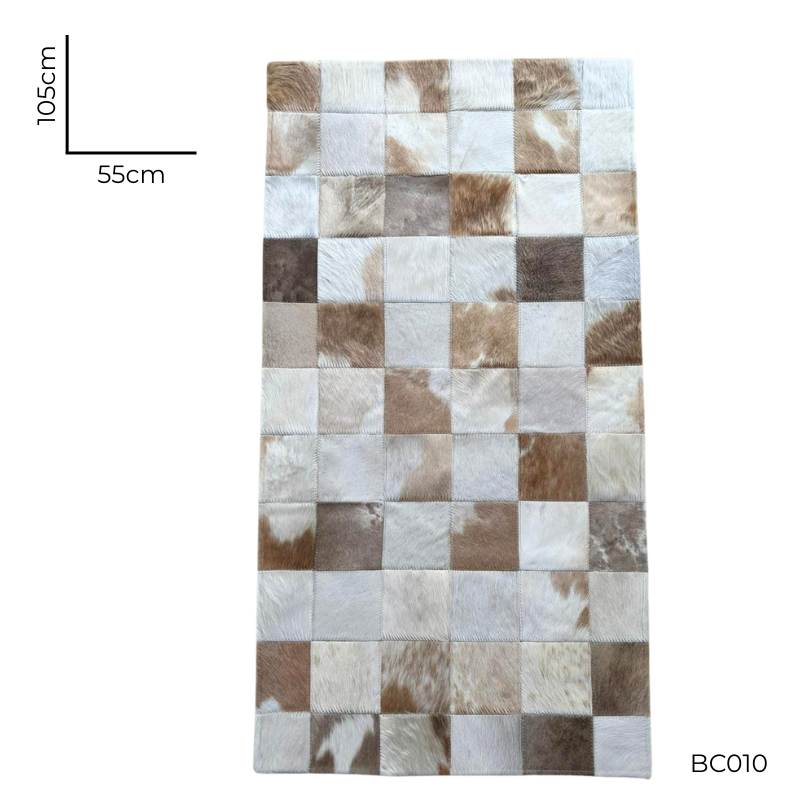 Tapete Beira Cama Couro Legítimo - 105 x 55cm - PRONTA- para decoração premium de ambientes (1)