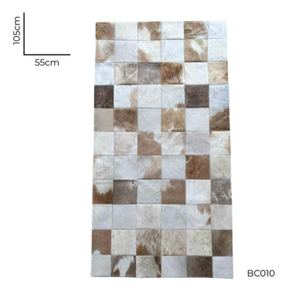 Tapete Beira Cama Couro Legítimo - 105 x 55cm - PRONTA- para decoração premium de ambientes (1)