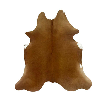 Tapete Bovino Natural Vermelho e Branco I VB067 I  2,28 x 1,87m