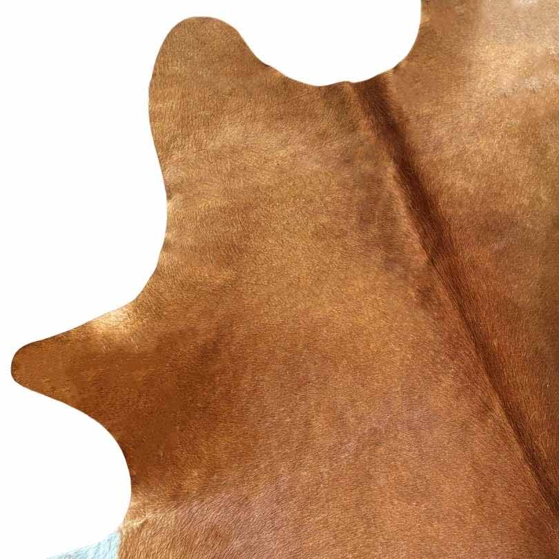 Tapete Bovino Natural Vermelho e Branco I VB067 I  2,28 x 1,87m