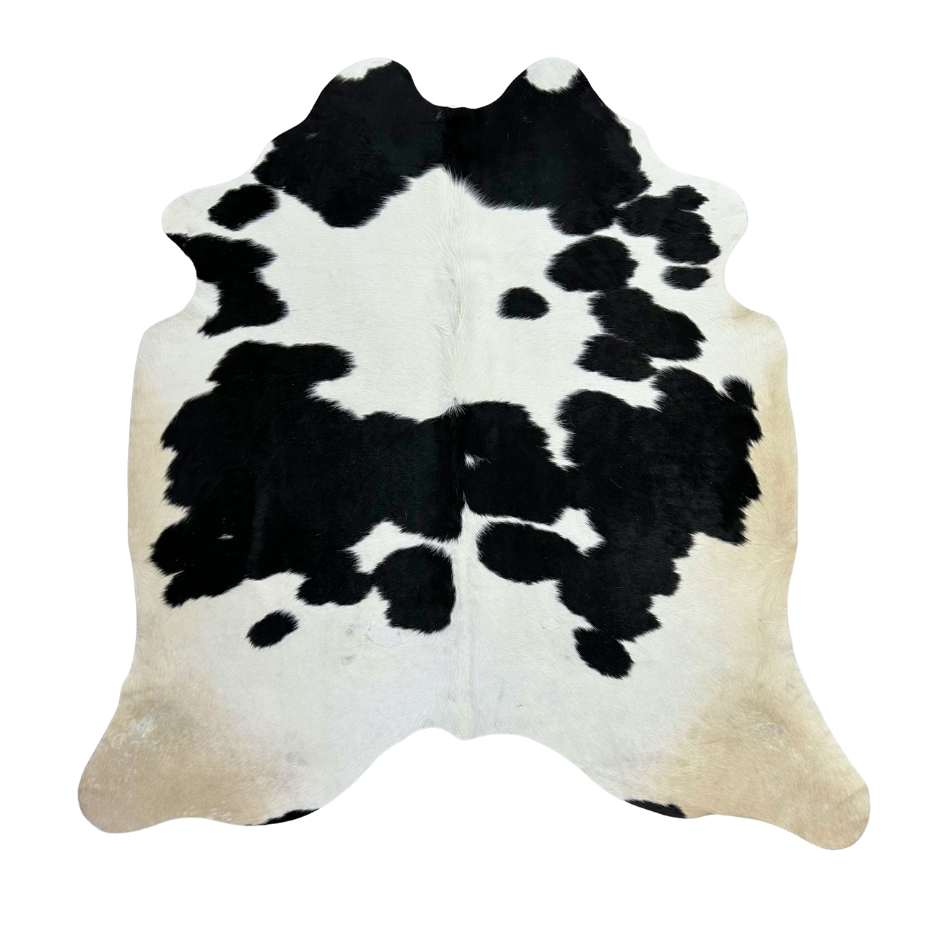 Tapete Bovino Natural Preto e Branco I PB040 I 1,89 x 1,72m