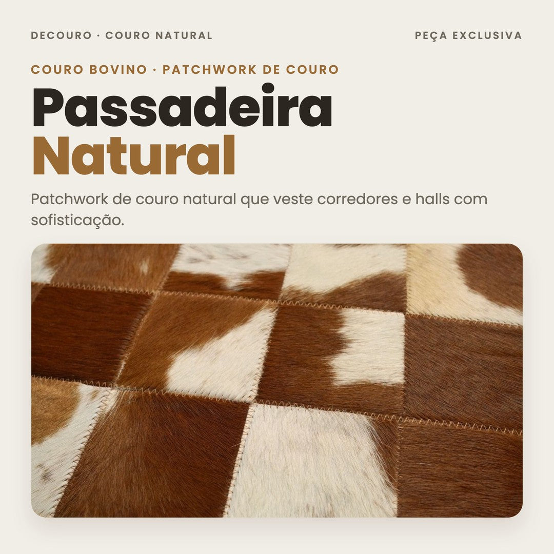 DECOURO · Passadeira de Couro Natural - P019 — Hero