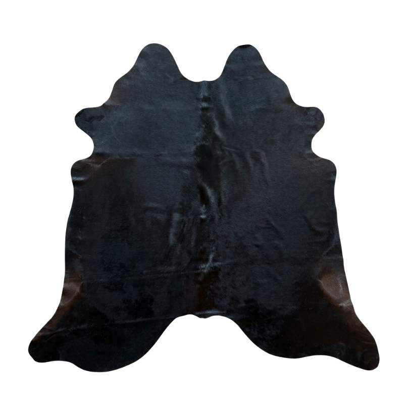Tapete Formato de Couro Bovino Natural Preto I PR531 I 2,11 x 2,04m