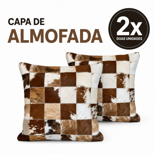 02 Capas Almofadas Couro com Valor Promocional
