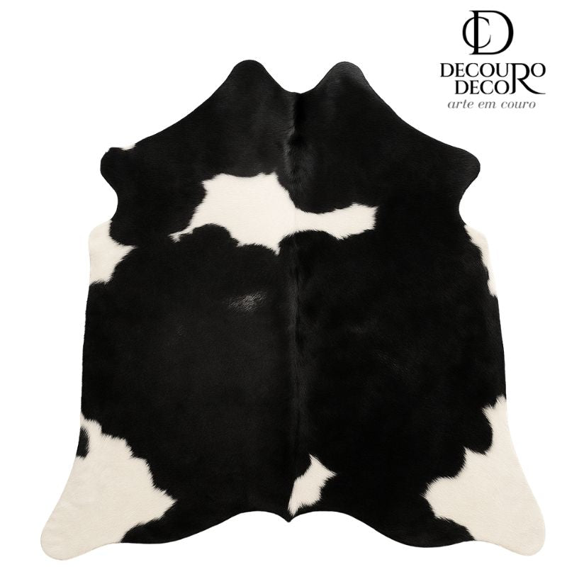Tapete Bovino Natural Preto e Branco I PB791 I 2,23x1,99m