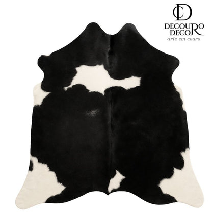Tapete Bovino Natural Preto e Branco I PB791 I 2,23x1,99m