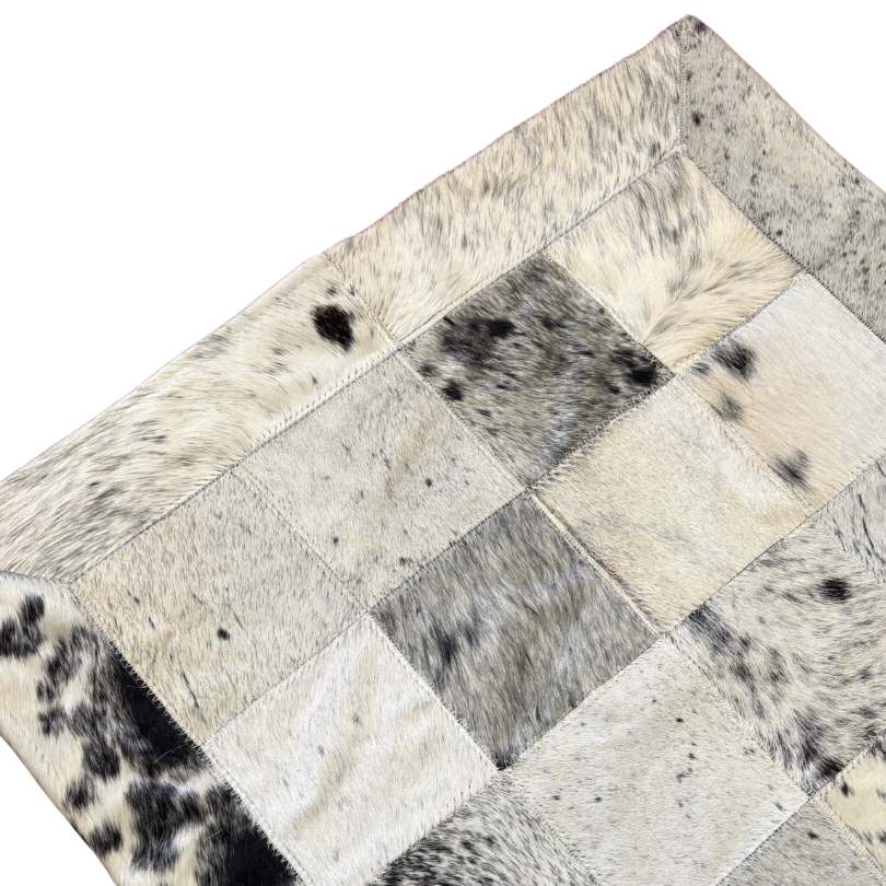 Passadeira de Couro Natural Tons de Cinza 2m x 56 cm - P003