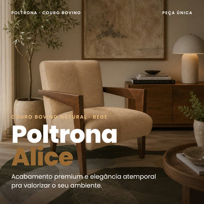 Textura real do couro legítimo sem cheiro na poltrona bege