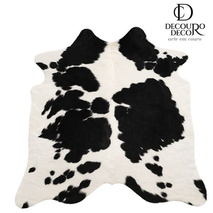 Tapete Bovino Natural Preto e Branco I PB781 I 1,99x1,98m