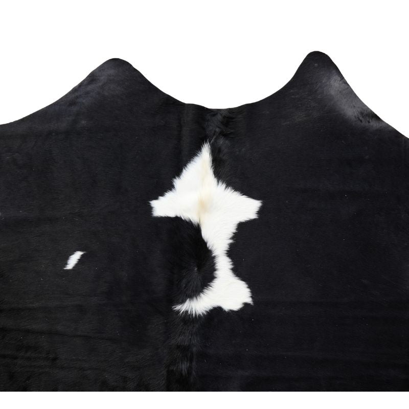 Tapete Bovino Natural Preto e Branco I PB774 I 2,10x2,04m - Tamanho Grande