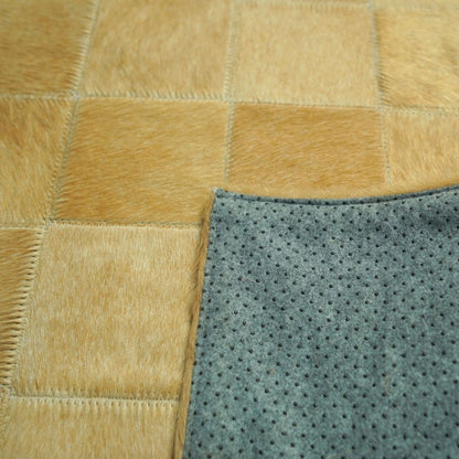 Passadeira de couro bovino natural para corredor - DECOURO