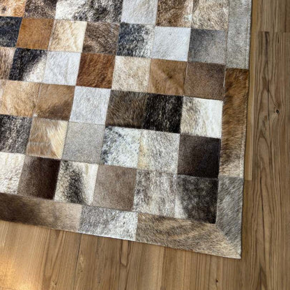 Tapete de Couro Mosaico Natural 10x10 cm - Premium