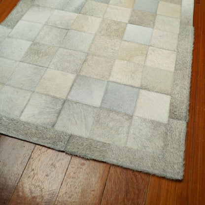 Passadeira de couro bovino natural para corredor - DECOURO
