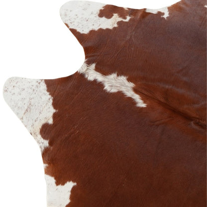 Tapete Bovino Natural Vermelho e Branco I VB757 I 2,07x1,85m