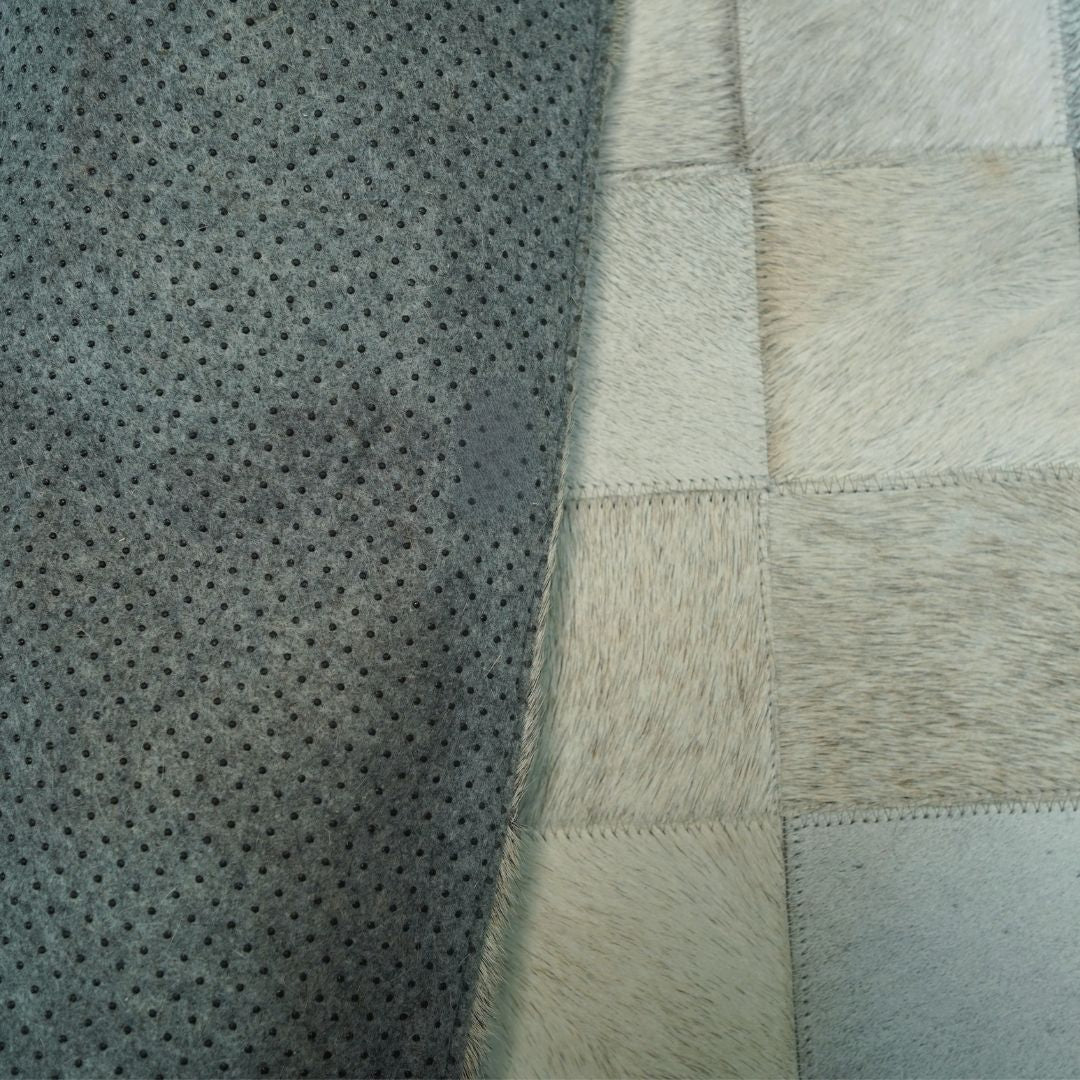 Passadeira de couro bovino natural para corredor - DECOURO