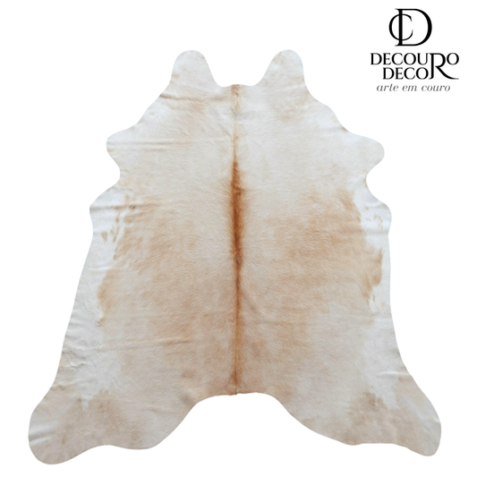 Tapete Bovino Natural Bege Claro I BC688 I 1,81x 1,79m