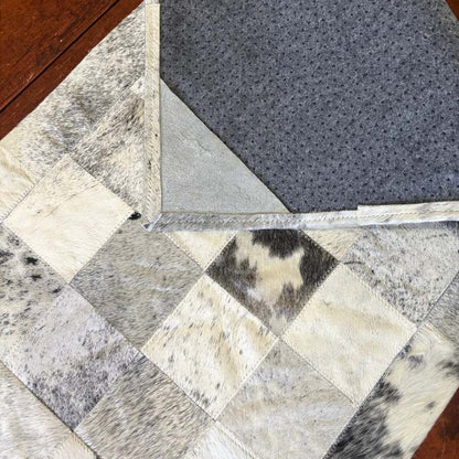 Passadeira de Couro Natural Tons de Cinza 2m x 56 cm - P003