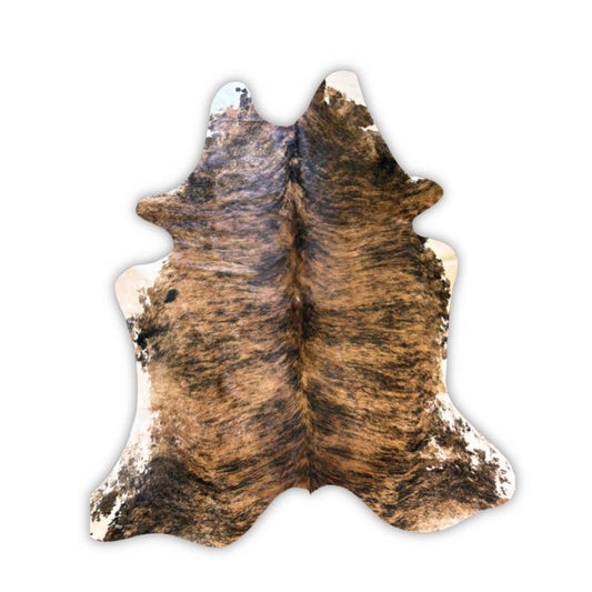 Tapete Bovino Natural Brazino Escuro I BZE433 I 2,17 x  — vista frontal em couro de boi legítimo