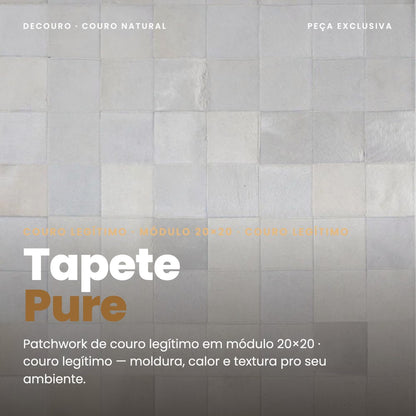 DECOURO · Tapete Pure – Couro Legítimo - Módulo 20x20 cm — Hero