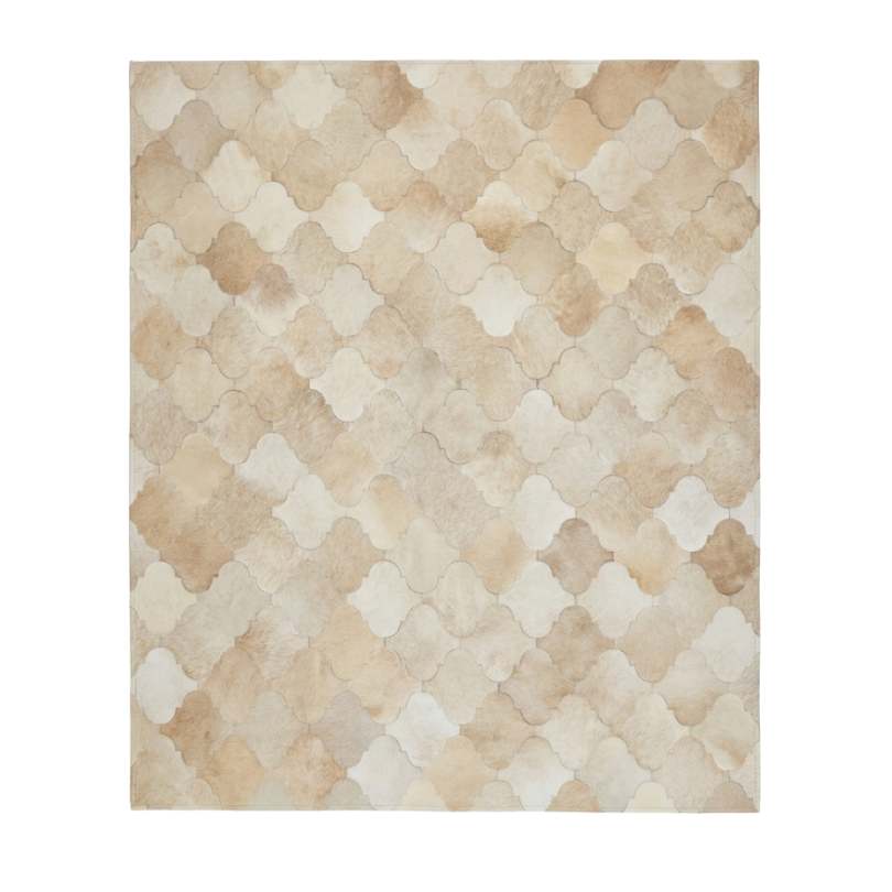Tapete de Couro Atlas - Bege Claro — couro de boi natural cor bege