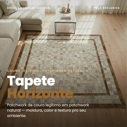 DECOURO · Tapete Horizonte - Couro Natural - Módulo 10x10cm — Hero