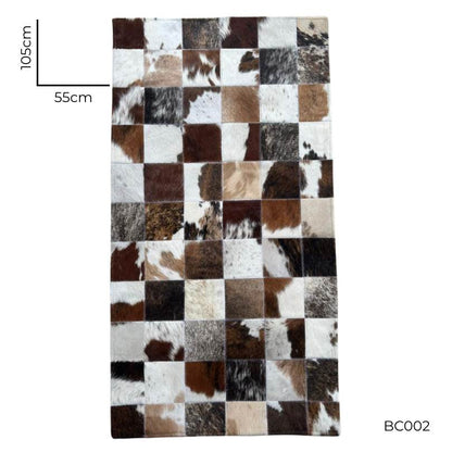 Tapete Beira Cama Couro Legítimo - 105 x 55cm - PRONTA- em ambiente de sala de estar decorada (1)