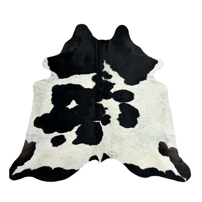 Tapete Bovino Natural Preto e Branco I PB395 I 2,38 x 2,28 m