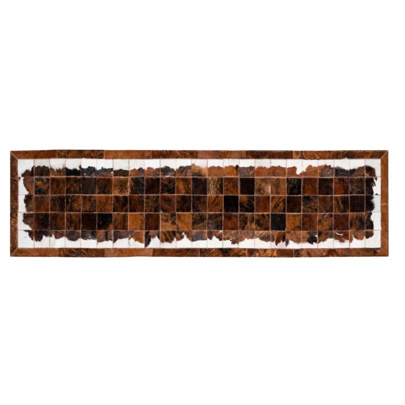 Passadeira Couro Natural BENCOFF - Módulo 10x10cm — couro de boi natural cor bege