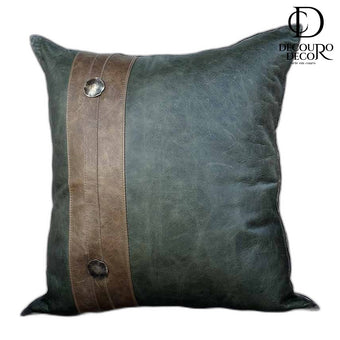 Almofada Gaea em Couro Legítimo Premium – Elegância com Personalidade