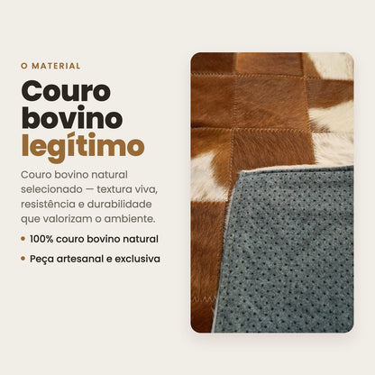 DECOURO · Passadeira de Couro Natural - P019 — Material