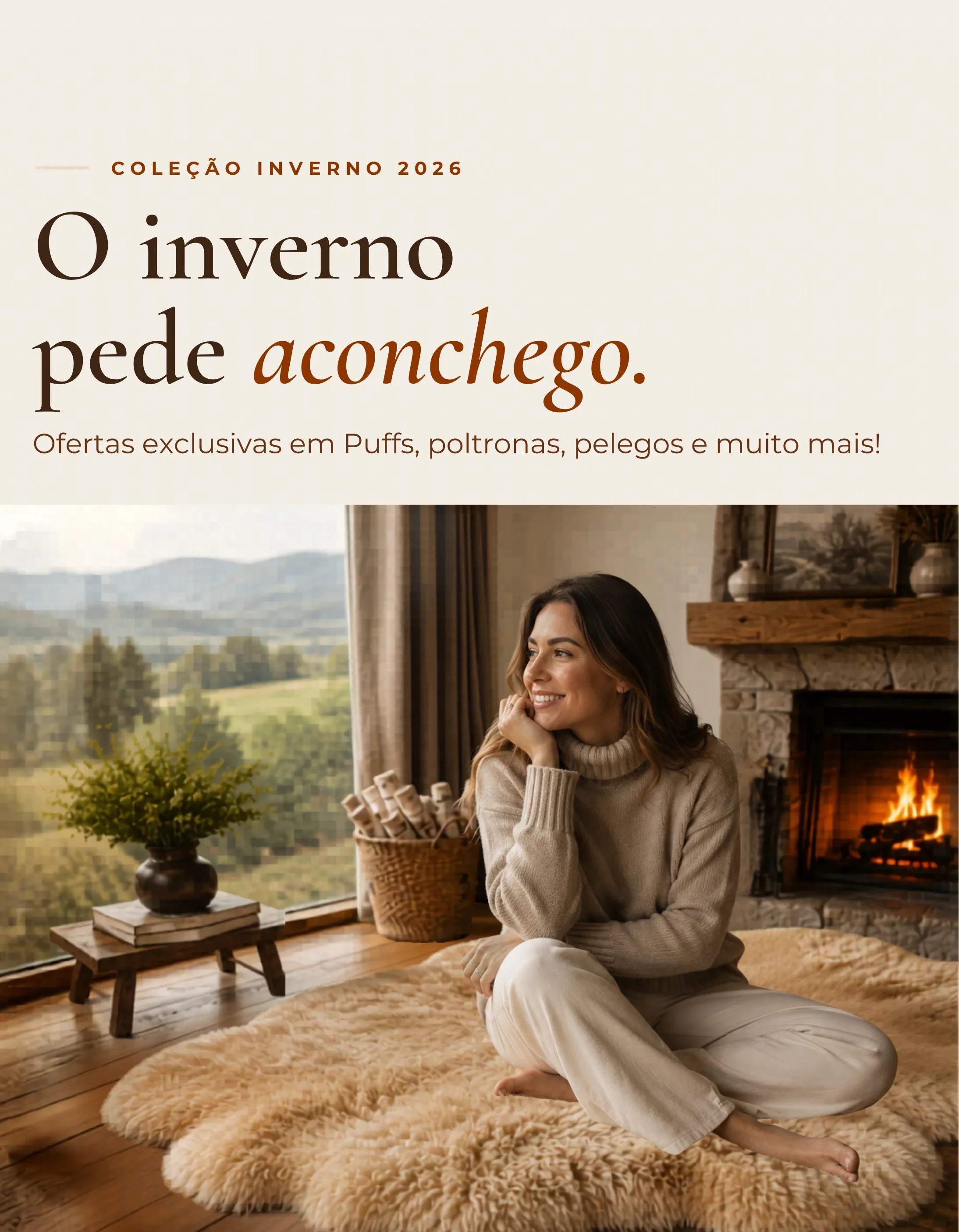 Coleção Inverno 2026 - O inverno pede aconchego