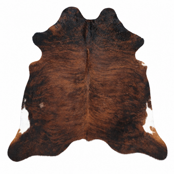 Tapete Bovino Natural Brazino Escuro Avermelhado Brilhoso I BZE1116 I 1,75x1,88m