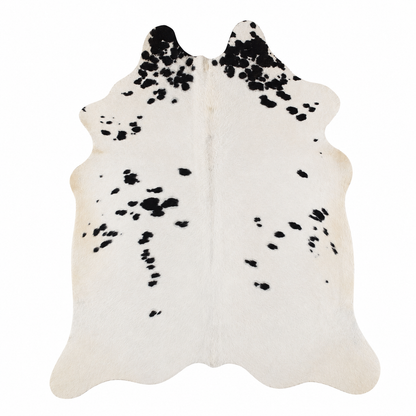 Tapete Bovino Natural Preto e Branco Pelo Curto I PB946 I 1,75x1,55m