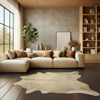 Tapete Bovino Natural Bege Claro I BC050 I  2,24 x 2,04m