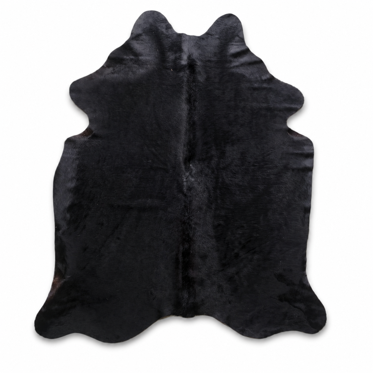 Tapete Formato de Couro Bovino Natural Preto I PR721 1,98x1,64m