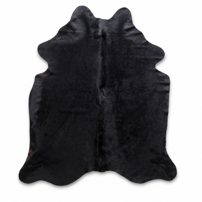 Tapete Formato de Couro Bovino Natural Preto I PR721 1,98x1,64m