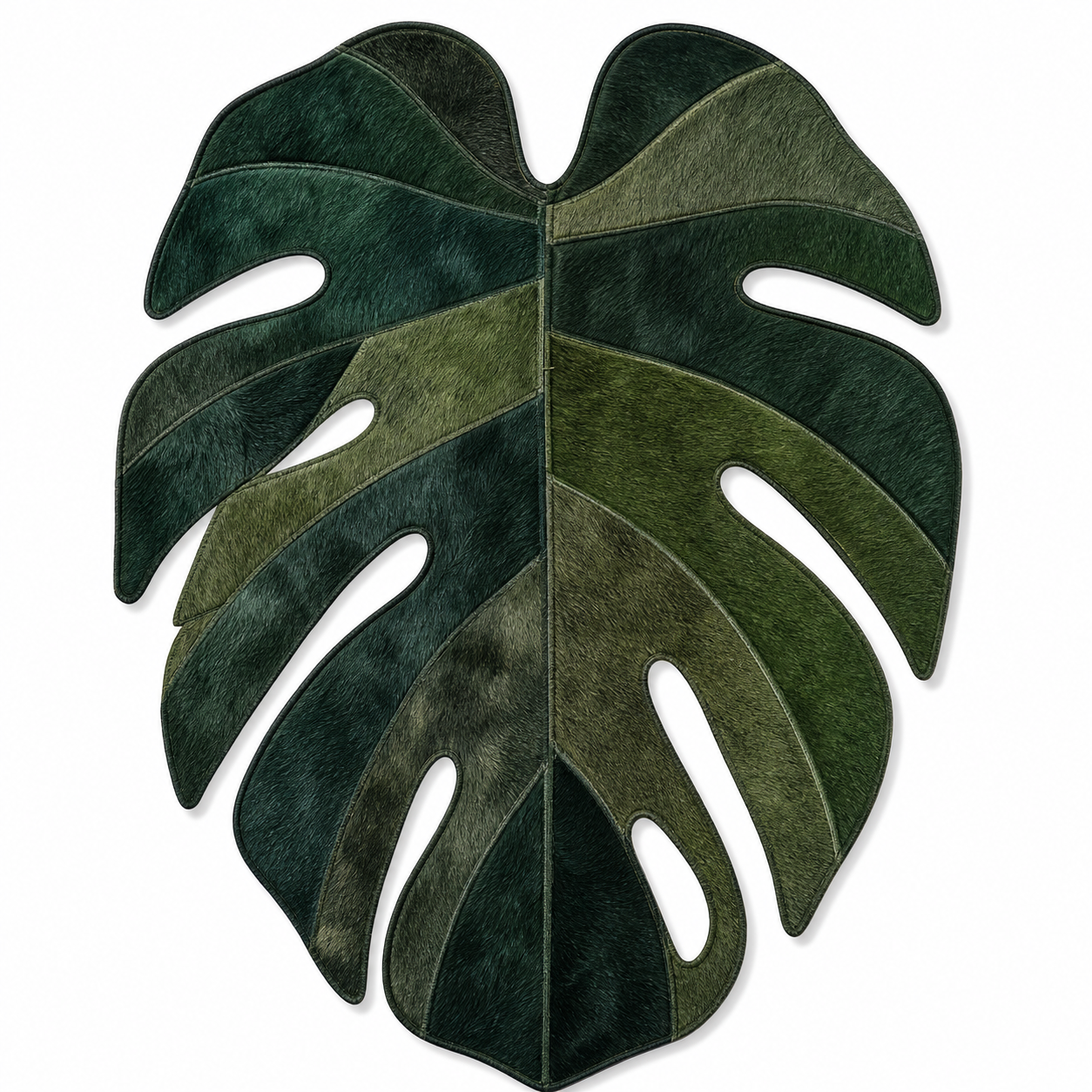 Tapete de Couro Orgânico Folha Monstera Verde Floresta — foto 2
